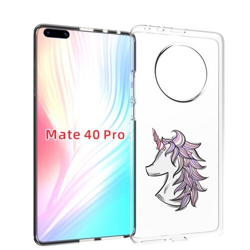 Чехол MyPads единорог-рисунок для Huawei Mate 40 Pro (NOH-NX9) задняя-панель-накладка-бампер чехол mypads единорог рисунок для huawei mate 40 pro noh nx9 задняя панель накладка бампер