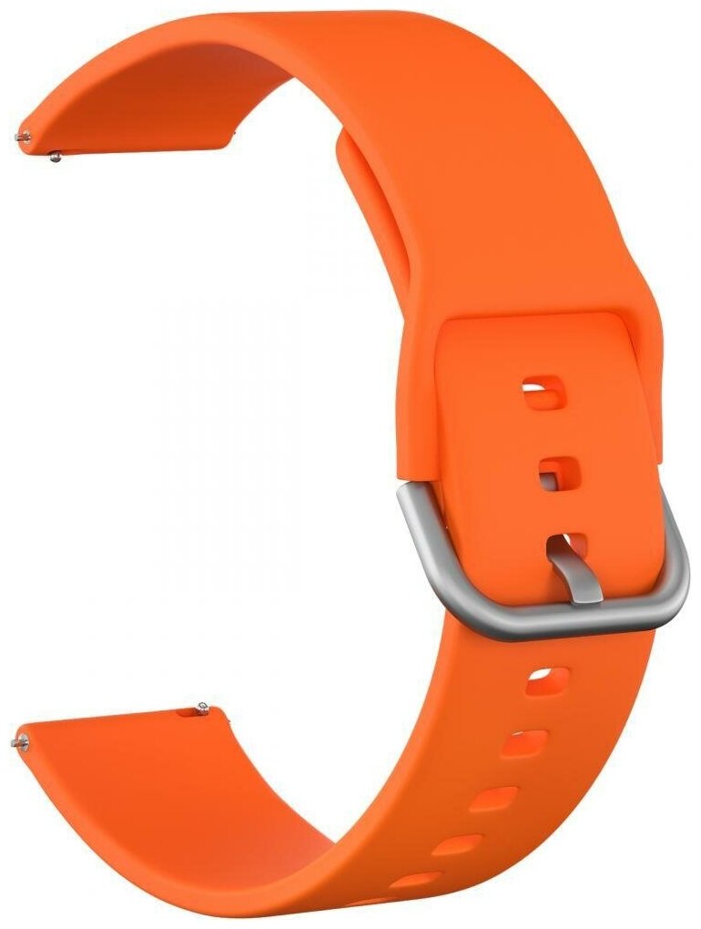 Ремешок силиконовый GSMIN Sport Line 20 для Samsung Galaxy Watch Active / Active 2 (Оранжевый)