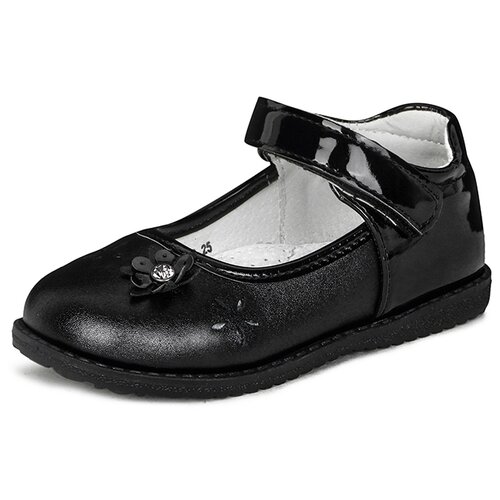 Туфли Honey Girl детские для девочек GZZS21AW-76, размер 22, цвет: черный