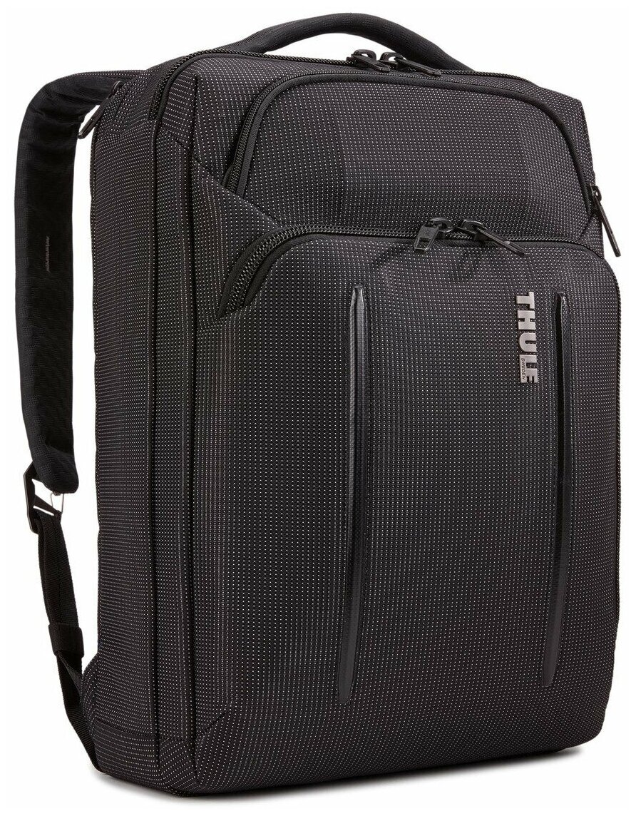Сумка-рюкзак 15.6” Thule Crossover 2 Convertible Laptop Bag, Нейлон, Black, Черный 3203841 - фото №5
