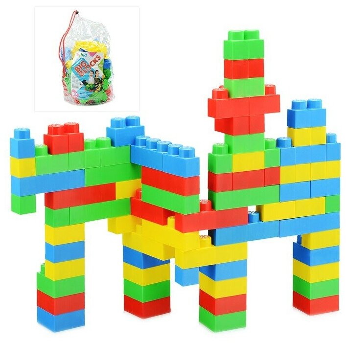 Конструктор OKIKID Big Blocks, пакет, 80 шт (Т11003)
