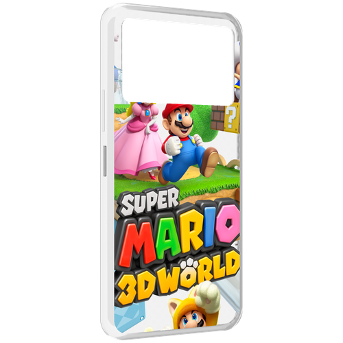 Чехол MyPads Super Mario 3D World для Infinix NOTE 12 VIP (X672) задняя-панель-накладка-бампер