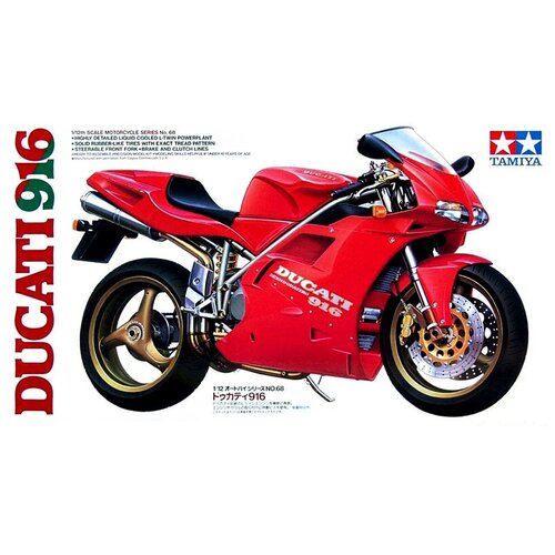 14068 Tamiya Мотоцикл Ducati 916 (1:12) 14063 tamiya мотоцикл ducati 888 superbike 1 12