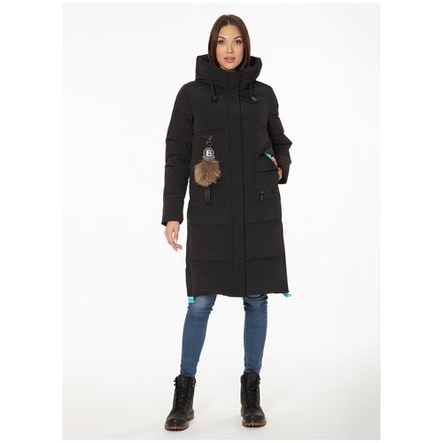 фото Пуховик 14, winterra, размер 44, синий темный