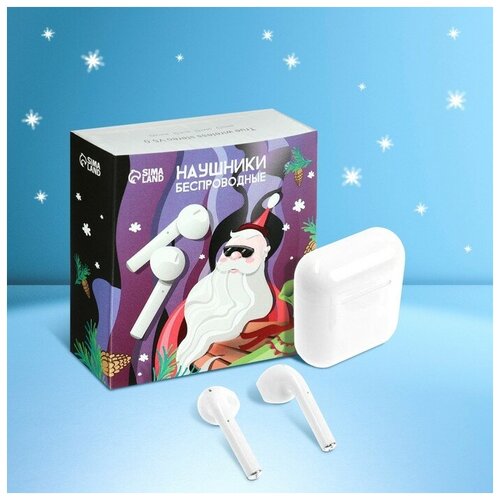 Наушники беспроводные i12 NY TWS BT 50 35300 мАч сенсор матовые белыеВ упаковке шт 1 113300₽