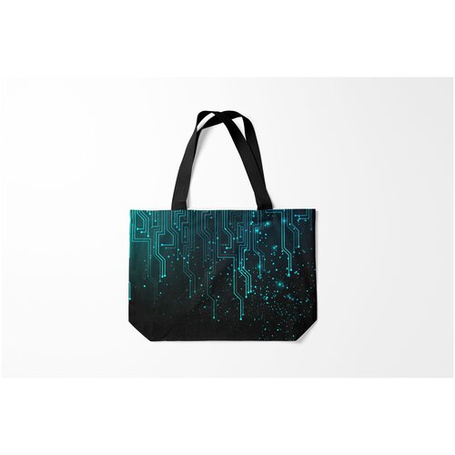 фото Сумка-шоппер / 46х35 см / тренды / абстракция в стиле трон новое поколения burnettie