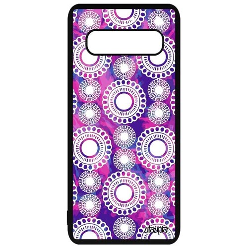 фото Защитный чехол на телефон // galaxy s10 plus // "кружевной узор" капля восточный, utaupia, фиолетовый