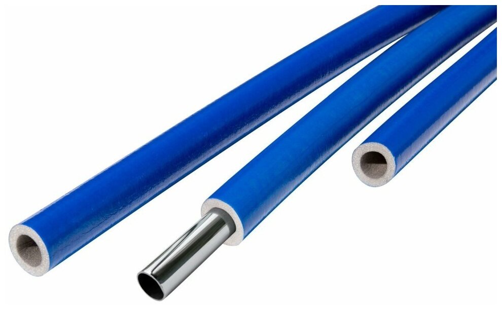 Теплоизоляция Энергофлекс супер протект синяя 35/9 трубка 2 метра - фотография № 1