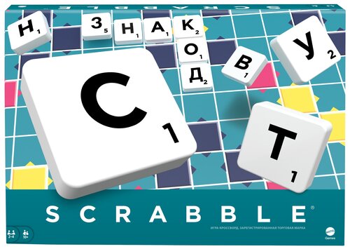 Настольная игра Mattel Scrabble русская версия Y9618