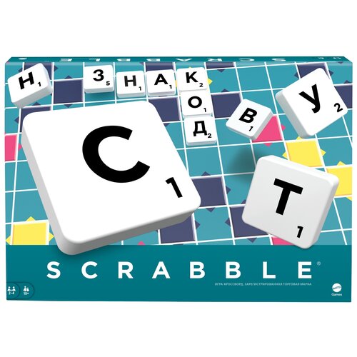 Настольная игра Mattel Scrabble русская версия Y9618 scrabble family dictionary