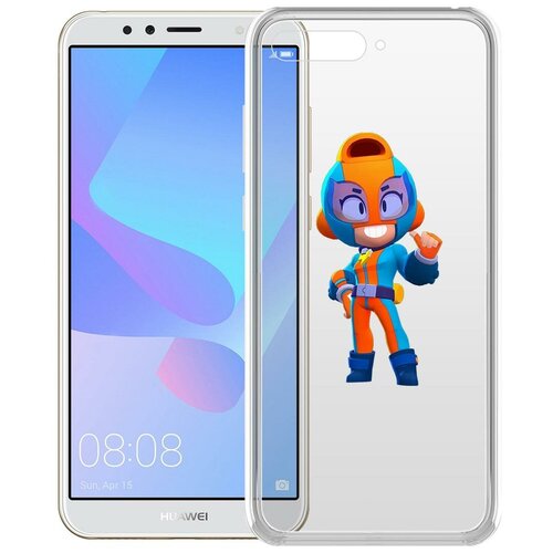 фото Чехол-накладка clear case brawl stars-gt макс для huawei y6 (2018) krutoff group