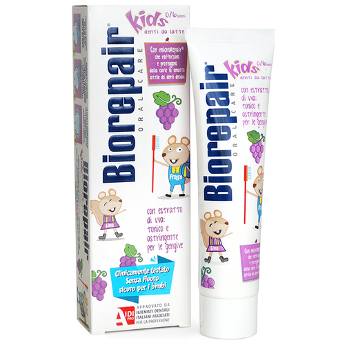 Зубная паста Biorepair Kids С экстрактом винограда от 0 до 6 лет, 50 мл