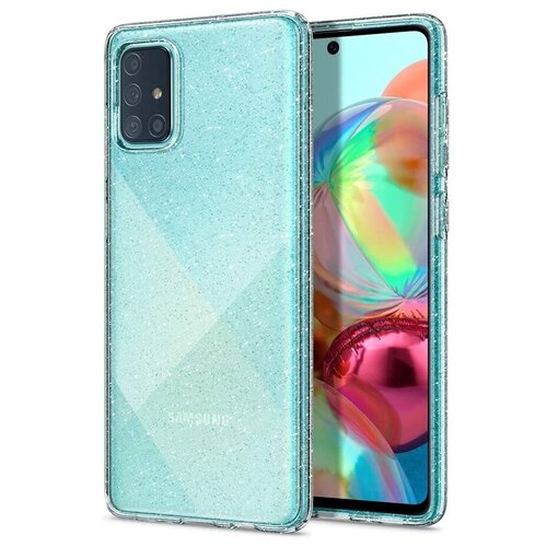 фото Чехол-капсула spigen для galaxy a71 - liquid crystal glitter - кристально-прозрачный - acs00935