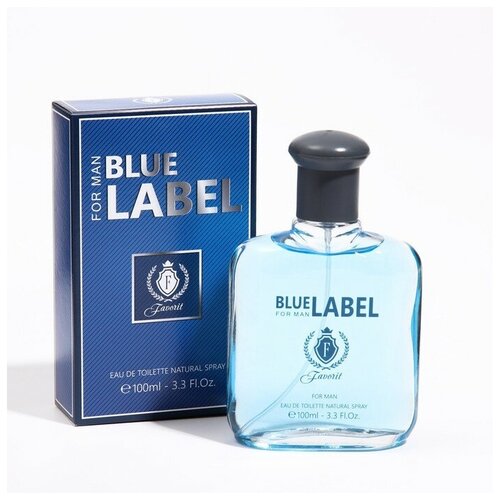 Туалетная вода мужская Favorit Blue Label, 100 мл туалетная вода мужская demon blue label 100 мл