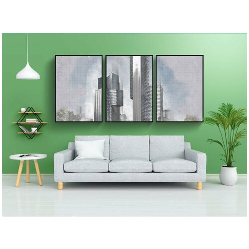 фото Набор модулных постеров для интерьера "архитектуры, строительство, дизайн" 60x90 см. в тубусе, без рамки lotsprints