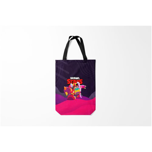 фото Сумка-шоппер / 31х42 см / геймерам / brawl stars meg робот burnettie