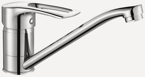 Изображение товара Смеситель Rossinka T40-21 для кухни поворотный излив, латунь, хром