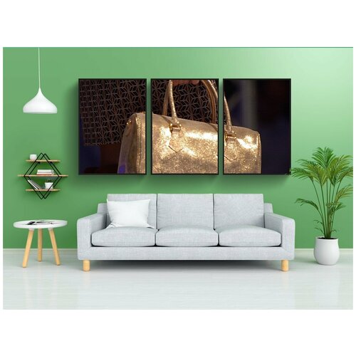 фото Набор модулных постеров для интерьера "сумочка, сумка, мода" 60x90 см. в тубусе, без рамки lotsprints