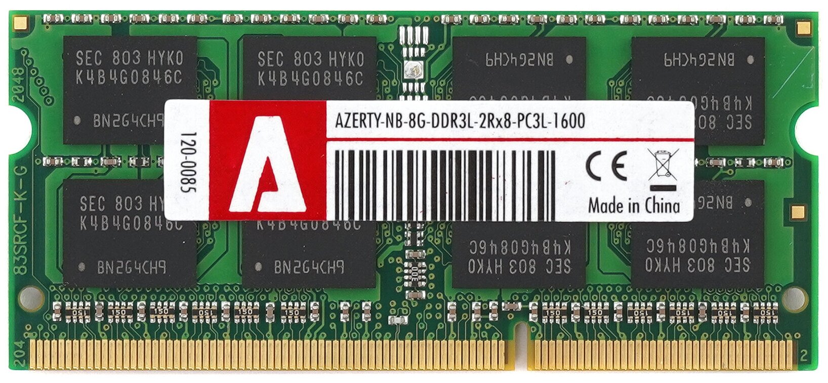 Оперативная память Azerty SODIMM DDR3L 8Gb 1600 MHz