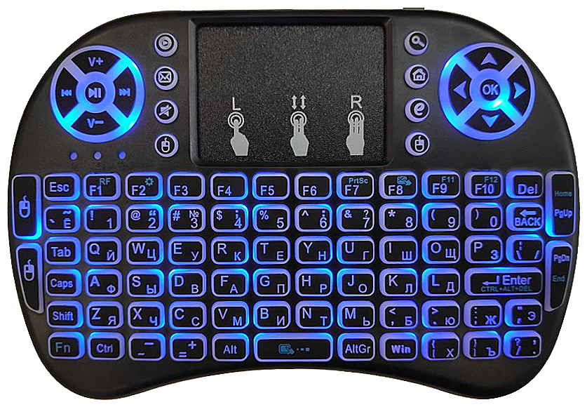 Клавиатура беспроводная для Smart TV B&C bc-692 RGB light
