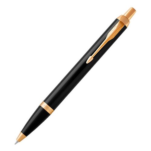 ручка шариковая parker im premium pearl gt жемчужный лак позолота синяя 2143643 в комплекте 1шт Parker im core - black gt, шариковая ручка, m