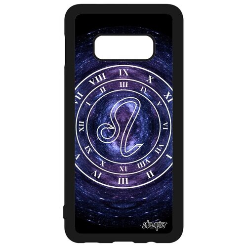 фото Яркий чехол на смартфон // samsung galaxy s10e // "зодиак лев" стиль календарь, utaupia, синий