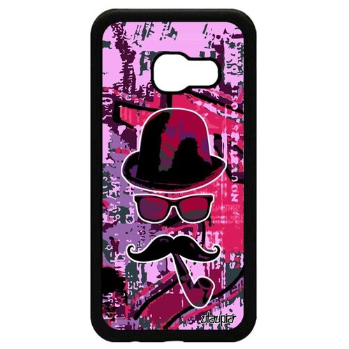 фото Защитный чехол на мобильный // galaxy a3 2017 // "мистер усы" гламур шляпа, utaupia, розовый