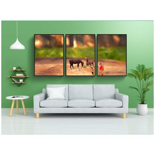 фото Набор модулных постеров для интерьера "h0, персонажи, нянька" 60x90 см. в тубусе, без рамки lotsprints