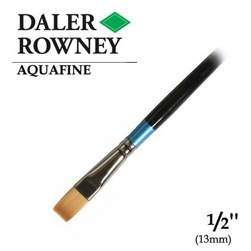 фото Кисть daler rowney кисть синтетика овальная 1/2" (1.3см) короткая ручка aquafine daler-rowney