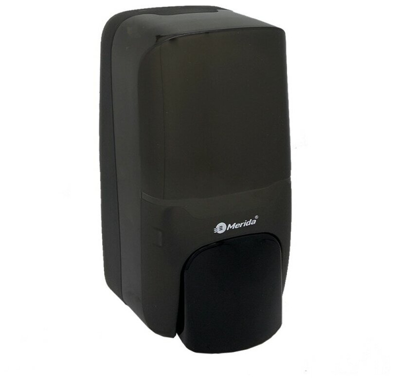 фото Дозатор MERIDA HARMONY для жидкого мыла 1.2л пластик черный / DHC101