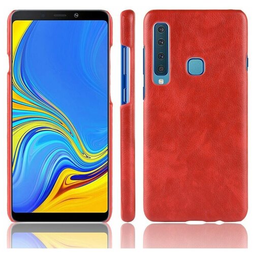 Чехол Litchi Texture для Samsung Galaxy A9 (2018) (красный)