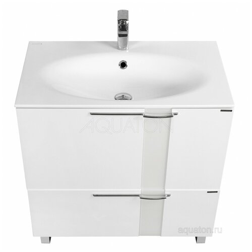 фото Акватон тумба под раковину aquaton марко 80 белый 1a181001mo010