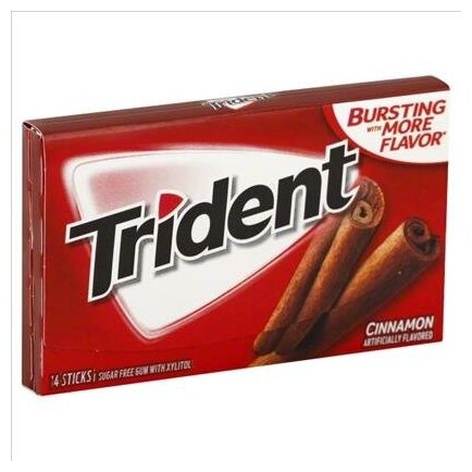 Жевательная резинка Trident Cinnamon / Тридент с Корицей 26,6 гр. (США) - фотография № 6