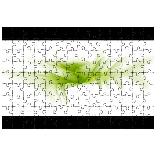 фото Магнитный пазл 27x18см."линии, сетка, зеленый" на холодильник lotsprints