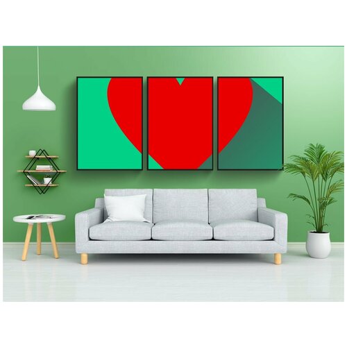 фото Набор модулных постеров для интерьера "икона, значки, кнопка" 60x90 см. в тубусе, без рамки lotsprints