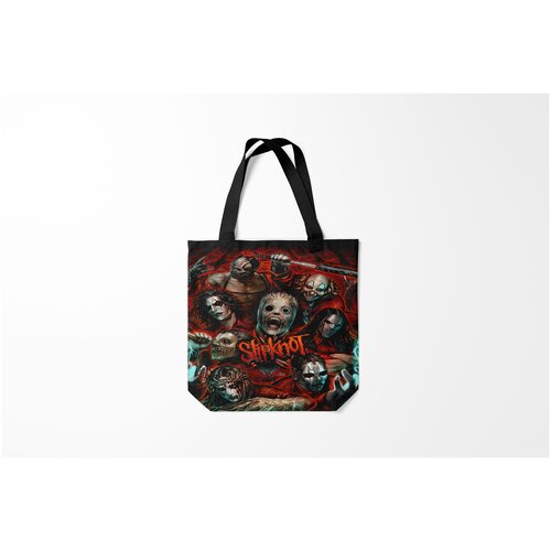 фото Сумка-шоппер / 40х40 см / рок / slipknot burnettie