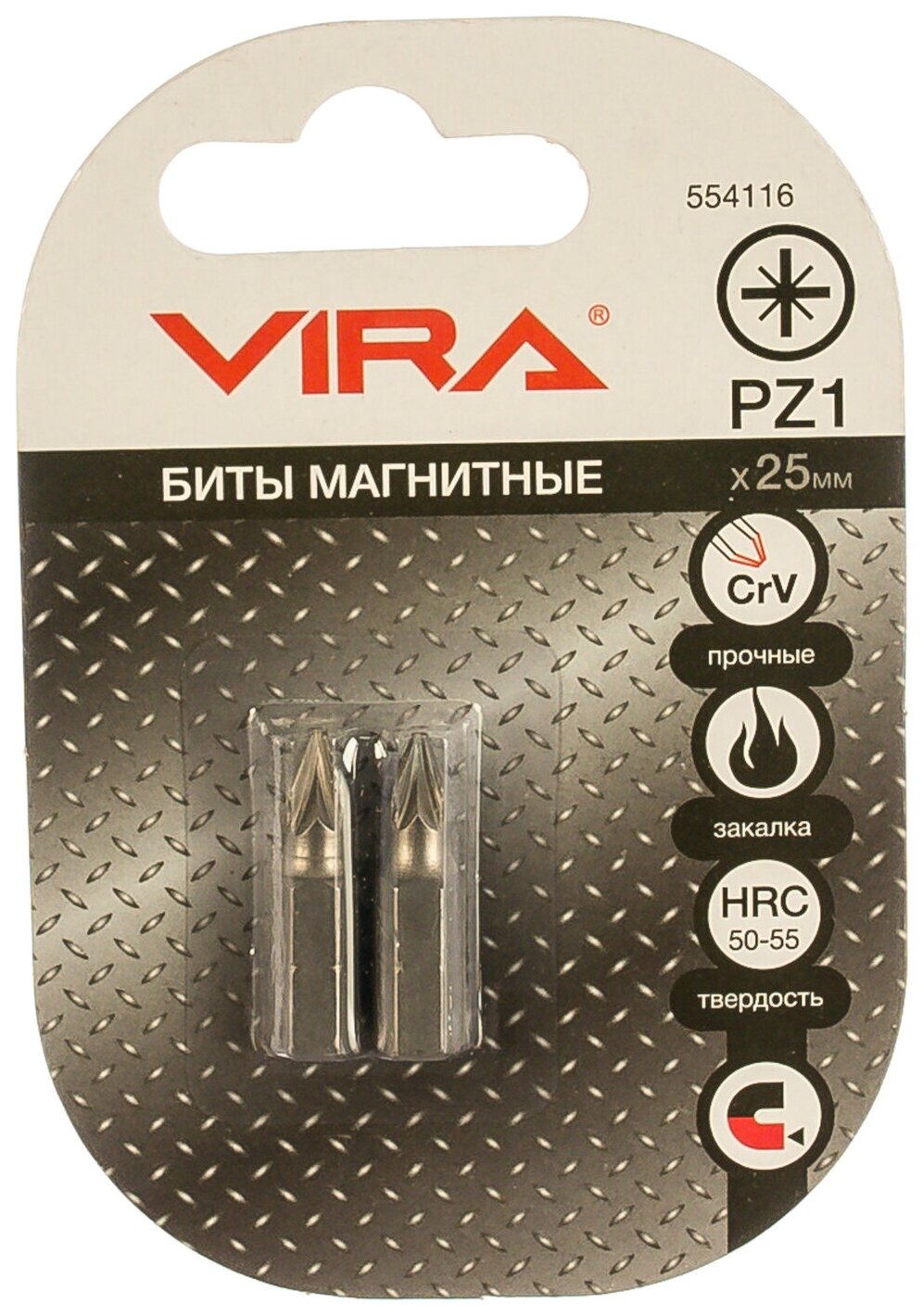 Биты (2 шт PZ1 25 мм) Vira NM-554116