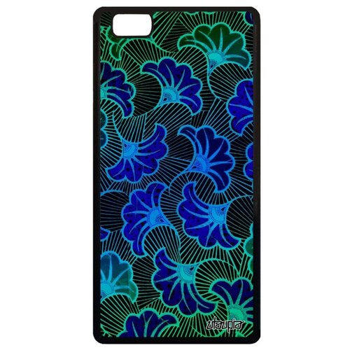 фото Стильный чехол на телефон // huawei p8 lite 2015 // "африканский принт" узор фантазия, utaupia, голубой