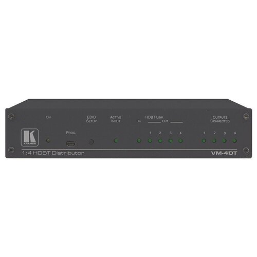 Усилитель-распределитель 1:4 HDBaseT Kramer VM-4DT kramer vm 3h2 черный