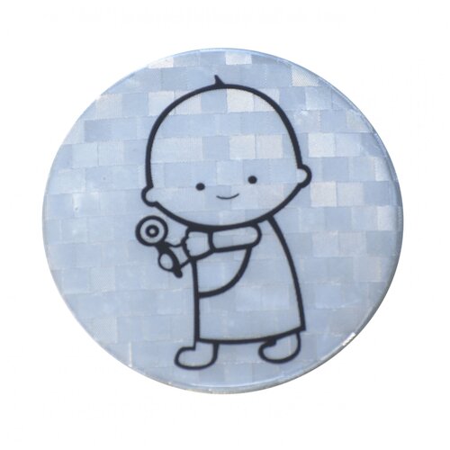 Светоотражатель Хороший Знак, серебряный