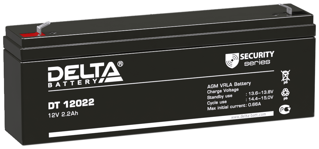 Аккумуляторная батарея DELTA Battery DT 12022 12В 2.2 А·ч