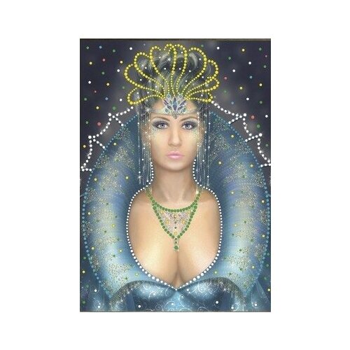 фото Снежная королева набор для частичной выкладки стразами 28х38 преобрана 110 28х38 преобрана 110)