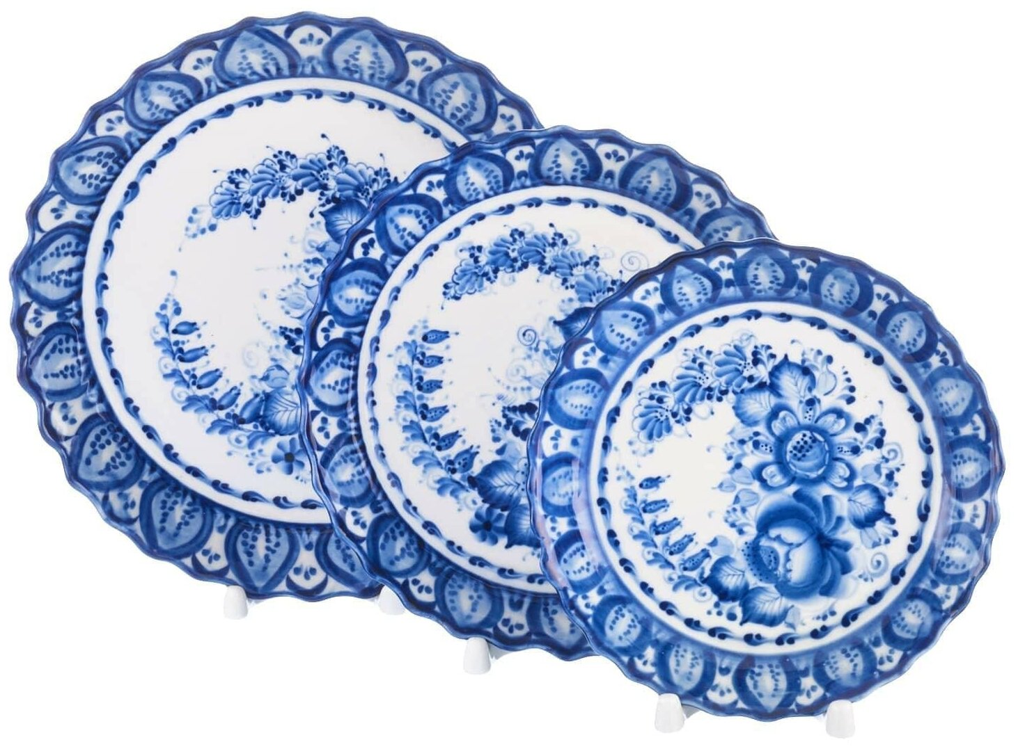 Гжель сервиз рисунок