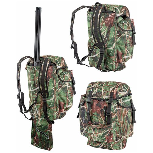 Рюкзак с чехлом для ружья шутер 30, 30 литров, полиэфир, водонепроницаемый, Осока зелёная