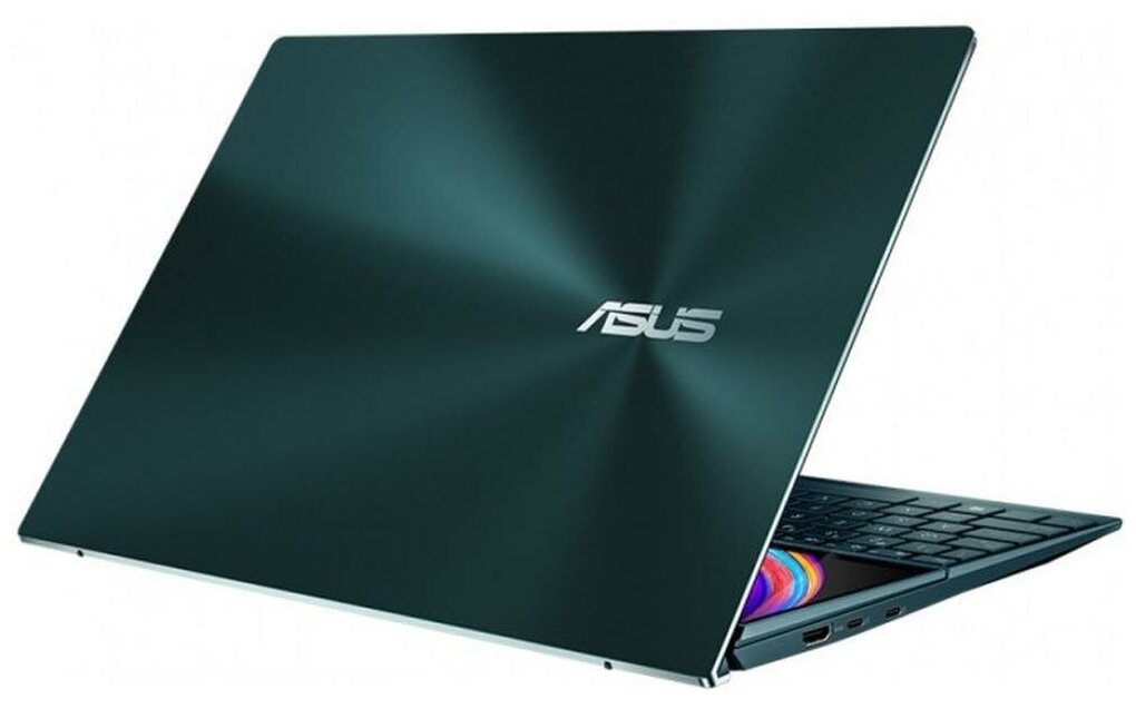 Ноутбук ASUS ZenBook Duo 14 UX482EG-HY262T Core i7 1165G716Gb1Tb SSDNV MX450 2Gb14 FullHD TouchWin10 Celestial Blue