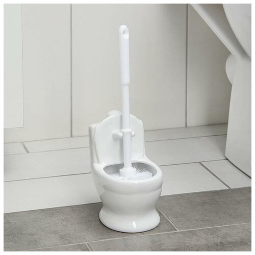 Ёрш для унитаза с подставкой Классик 101432 см цвет белый 2415₽