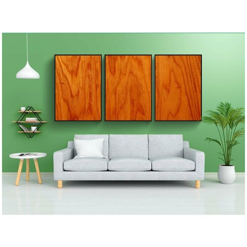 фото Набор модулных постеров для интерьера "дерево, текстура, фон" 60x90 см. в тубусе, без рамки lotsprints