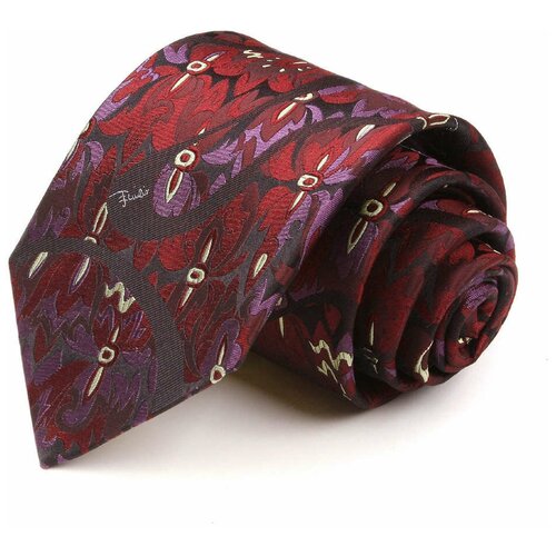 Темно-бордовый галстук абстракция Emilio Pucci 66843