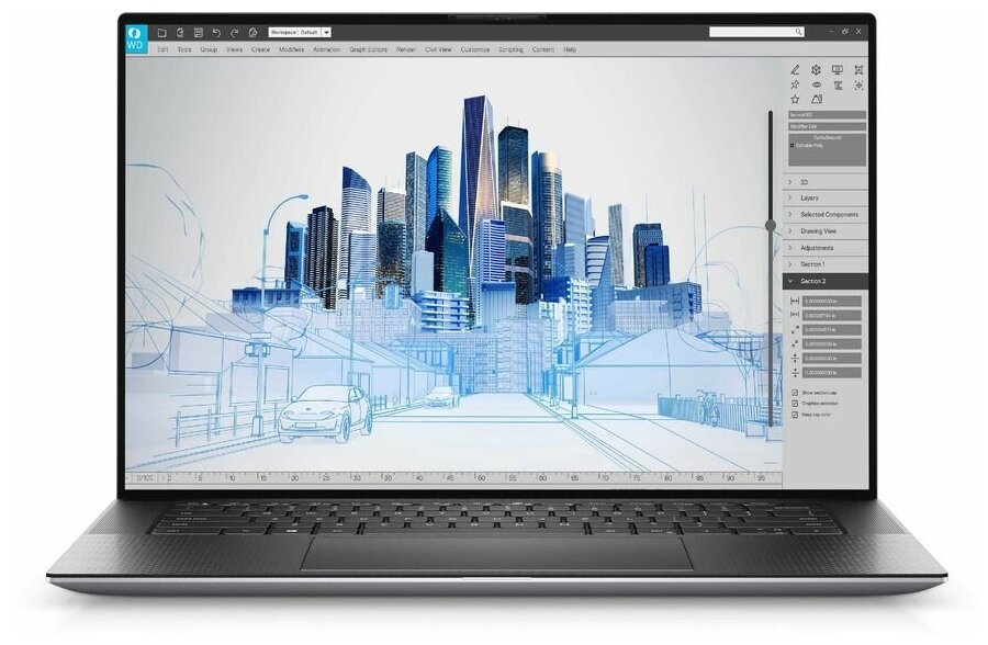 Ноутбук Dell Precision 5560-0648 Intel Core i9 11950H 26 GHz - 50 GHz 32768 Mb 156 Touch UHD 3840x2400 1000 Gb SSD DVD нет nVidia Quadro RTX A2000 4096 Mb Windows 10 Professional серый 20 кг 5560-0648