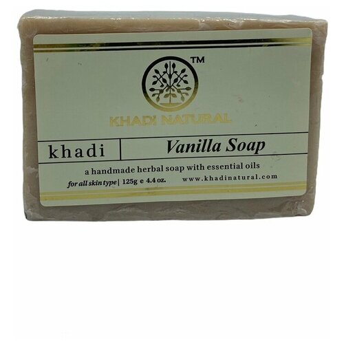 khadi vegetable apricot soap khadi india абрикосовое растительное мыло ручной работы с эфирными маслами кхади индия 100 г Мыло ручной работы Khadi Ваниль 125г